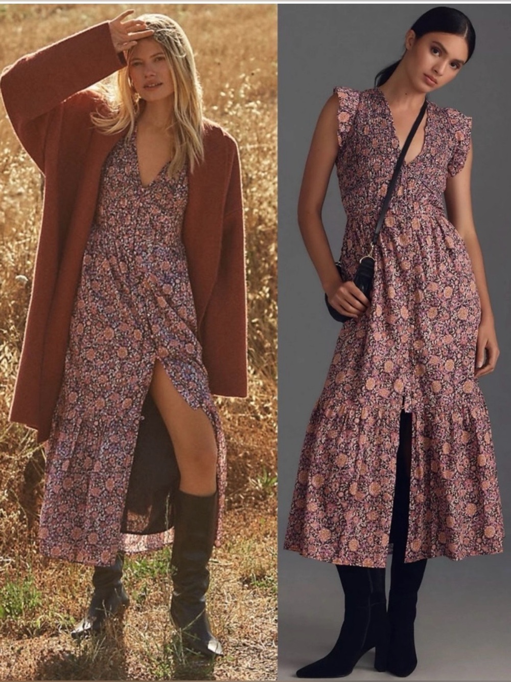 Anthropologie The Peregrine Midi Dress 2X